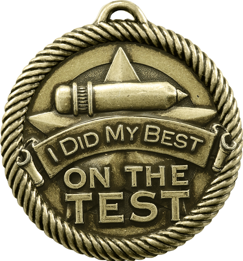 I did my best on the test Scholastic Medal