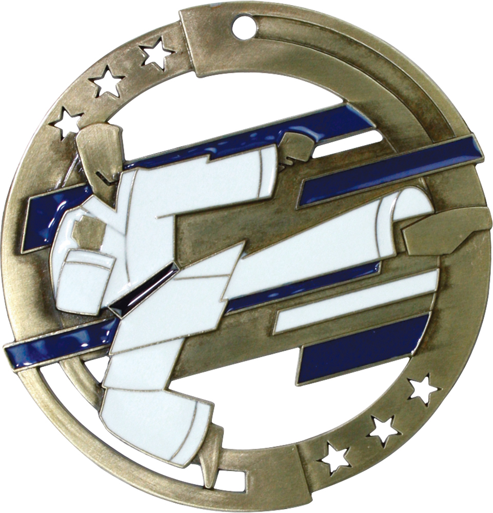Martial Arts Dimensional Color Medal