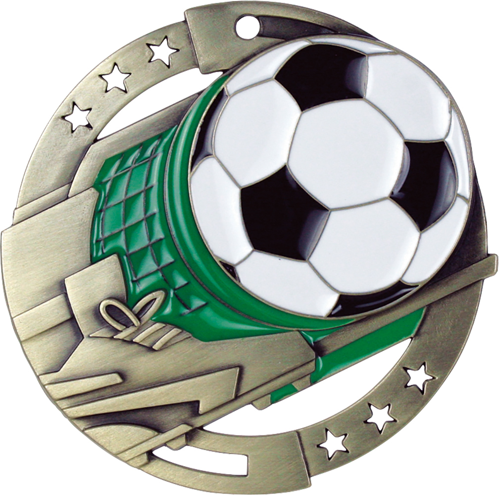 Soccer Dimensional Color Medal