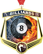 Billiards Marquee Insert Medal