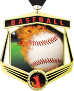 Baseball Marquee Insert Medal