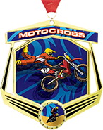 Motocross Marquee Insert Medal