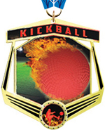 Kickball Marquee Insert Medal