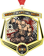 Mixed Martial Arts Marquee Insert Medal
