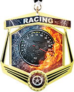 Auto/ Racing Marquee Insert Medal