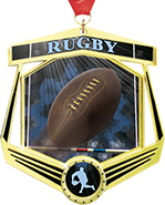 Rugby Marquee Insert Medal