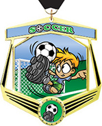 Soccer Marquee Insert Medal