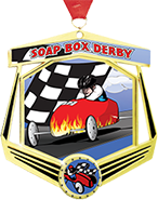 Soap Box Derby Marquee Insert Medal