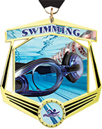 Swimming Marquee Insert Medal