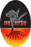 Martial Arts- Jiu Jitsu Oval Insert