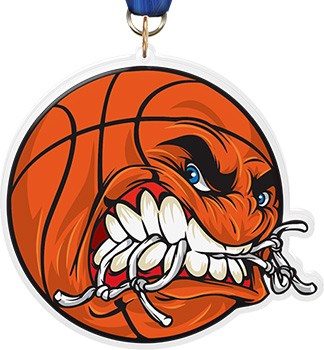 Basketball Krunch Colorix-M Acrylic Medal