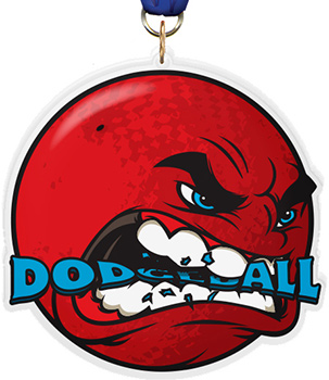 Dodgeball Krunch Colorix-M Acrylic Medal