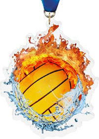 Fire & Water Water Polo Colorix-M Acrylic Medal