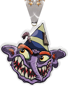 Exclusive TD Creepz Gnomey Colorix-M Acrylic Medal - 5 inch