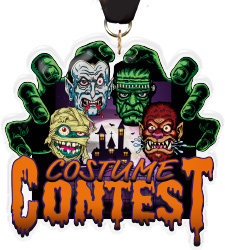 Halloween Costume Contest Colorix-M Acrylic Medal