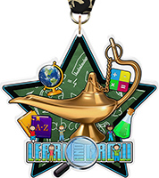 Knowledge Lamp Younger Colorix-M Acrylic Medal