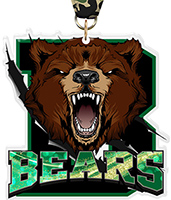 Bears Mascot Colorix-M Acrylic Medal