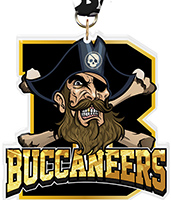 Buccaneers Mascot Colorix-M Acrylic Medal