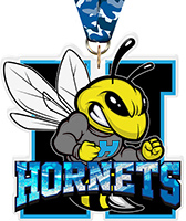 Hornets Mascot Colorix-M Acrylic Medal