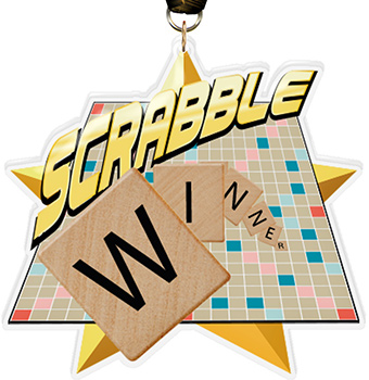 Scrabble Colorix-M Acrylic Medal- 5 inch