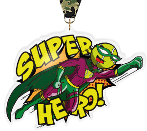  Exclusive Tennis Female Super Hero 5-Inch Colorix-M Acrylic Medal
