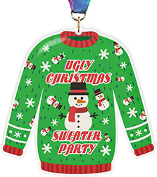 Ugly Sweater Party Colorix-M Acrylic Medal