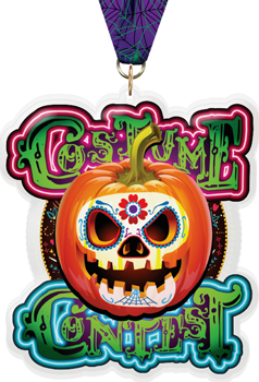 Sugar Skull Costume Contest Colorix-M Acrylic Medal - 5 inch