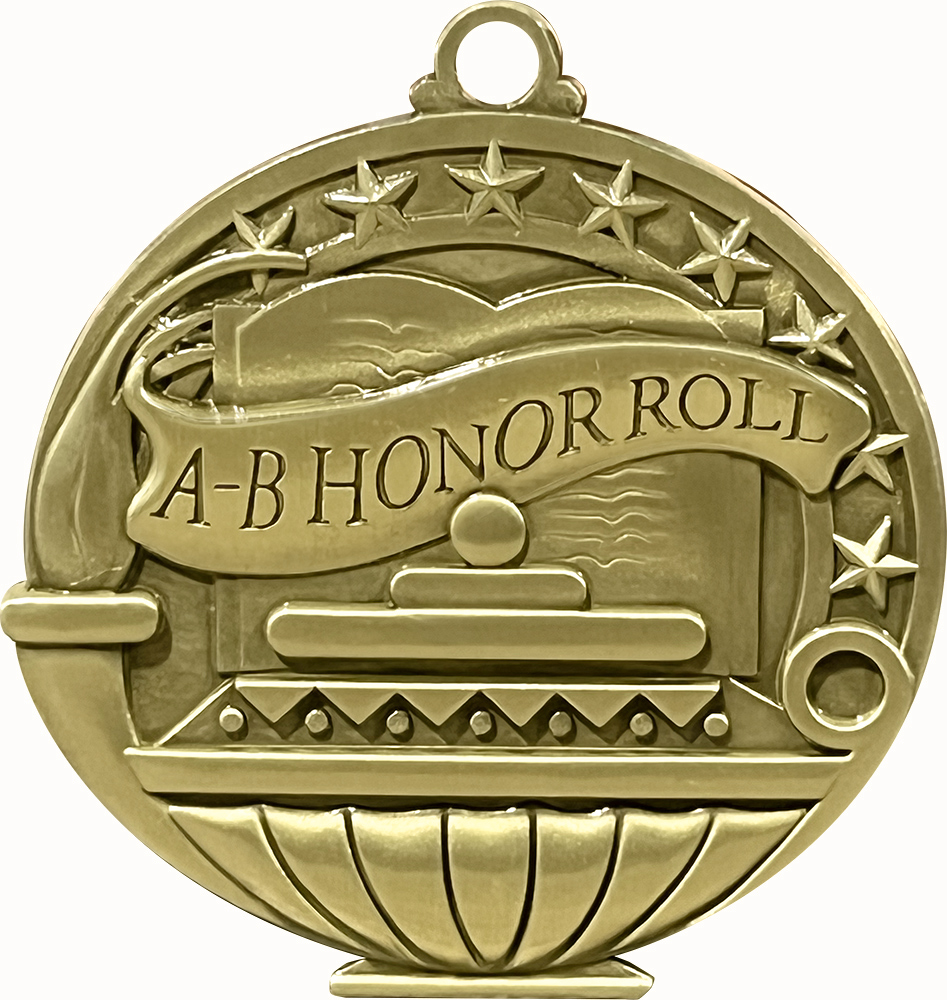 A-B Honor Roll Academic Medal