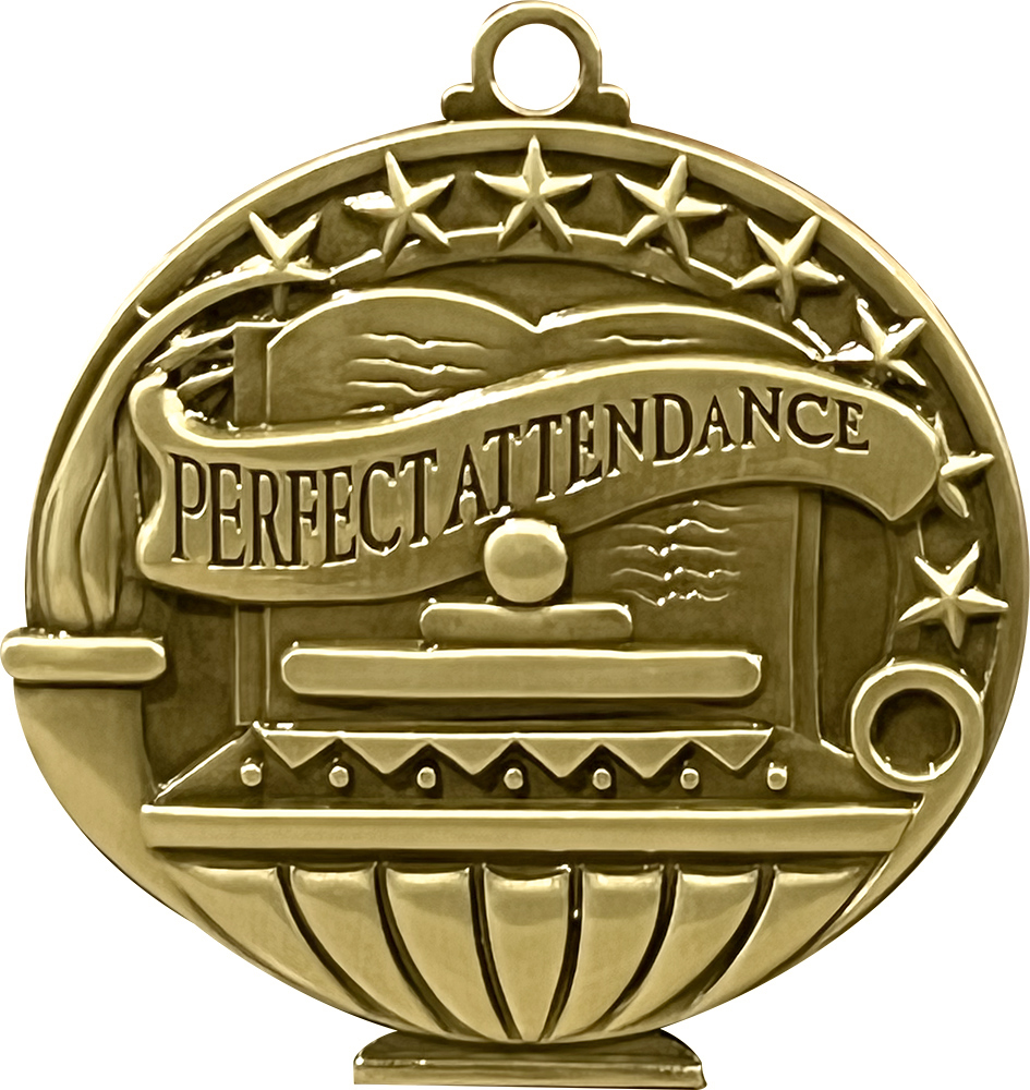 Perfect Attendance Academic Medal
