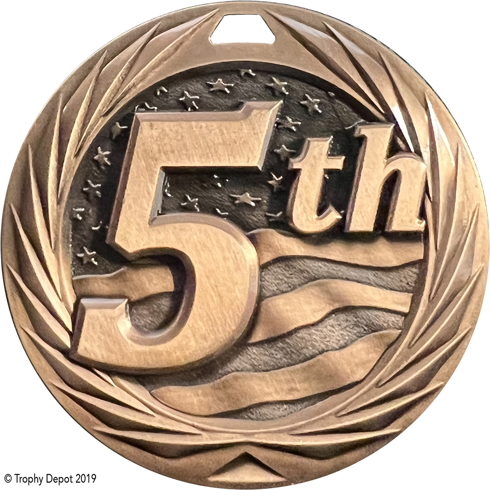 5th 1.75 inch Blade 3D Diecast Medal