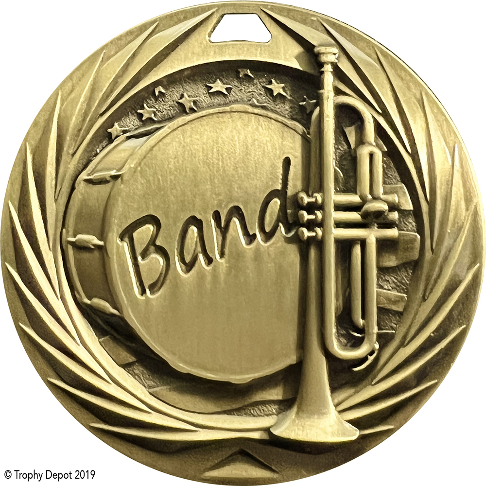 Band 1.75 inch Blade 3D Diecast Medal