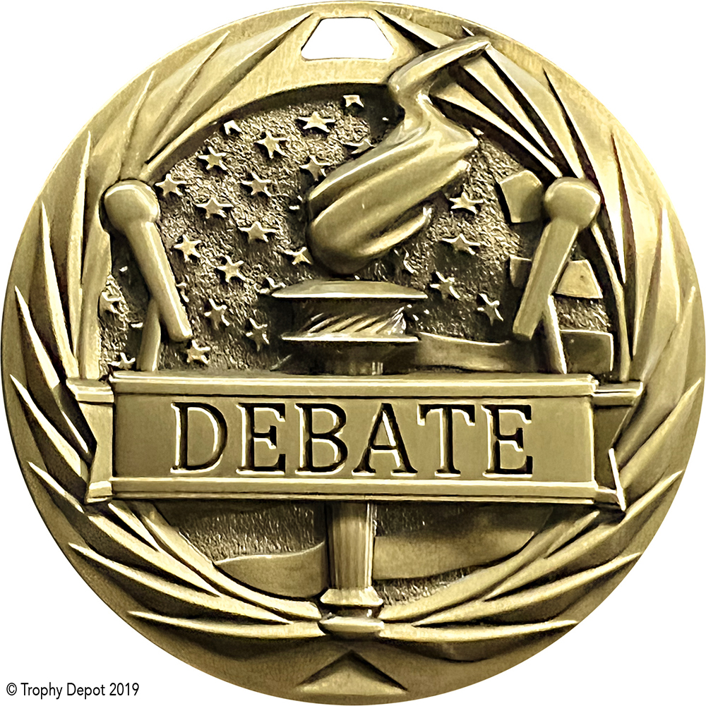 Debate 1.75 inch Blade 3D Diecast Medal