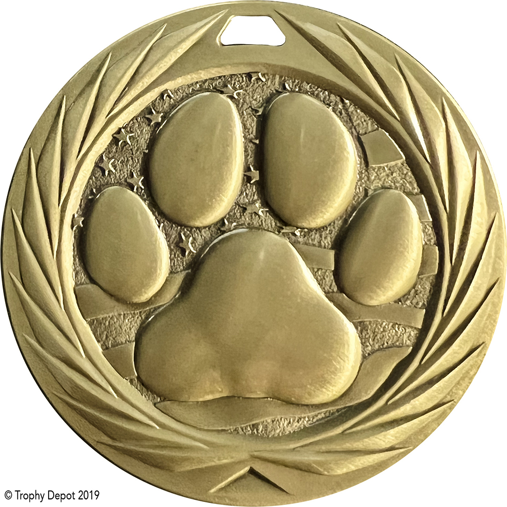 Paw 1.75 inch Blade 3D Diecast Medal