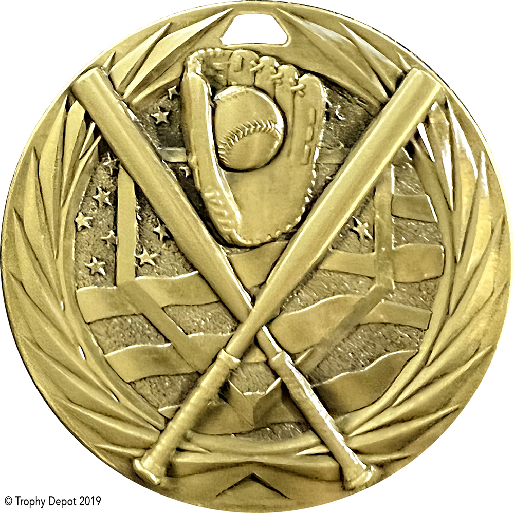 Softball 1.75 inch Blade 3D Diecast Medal