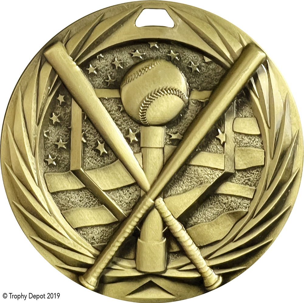 Tee Ball 1.75 inch Blade 3D Diecast Medal