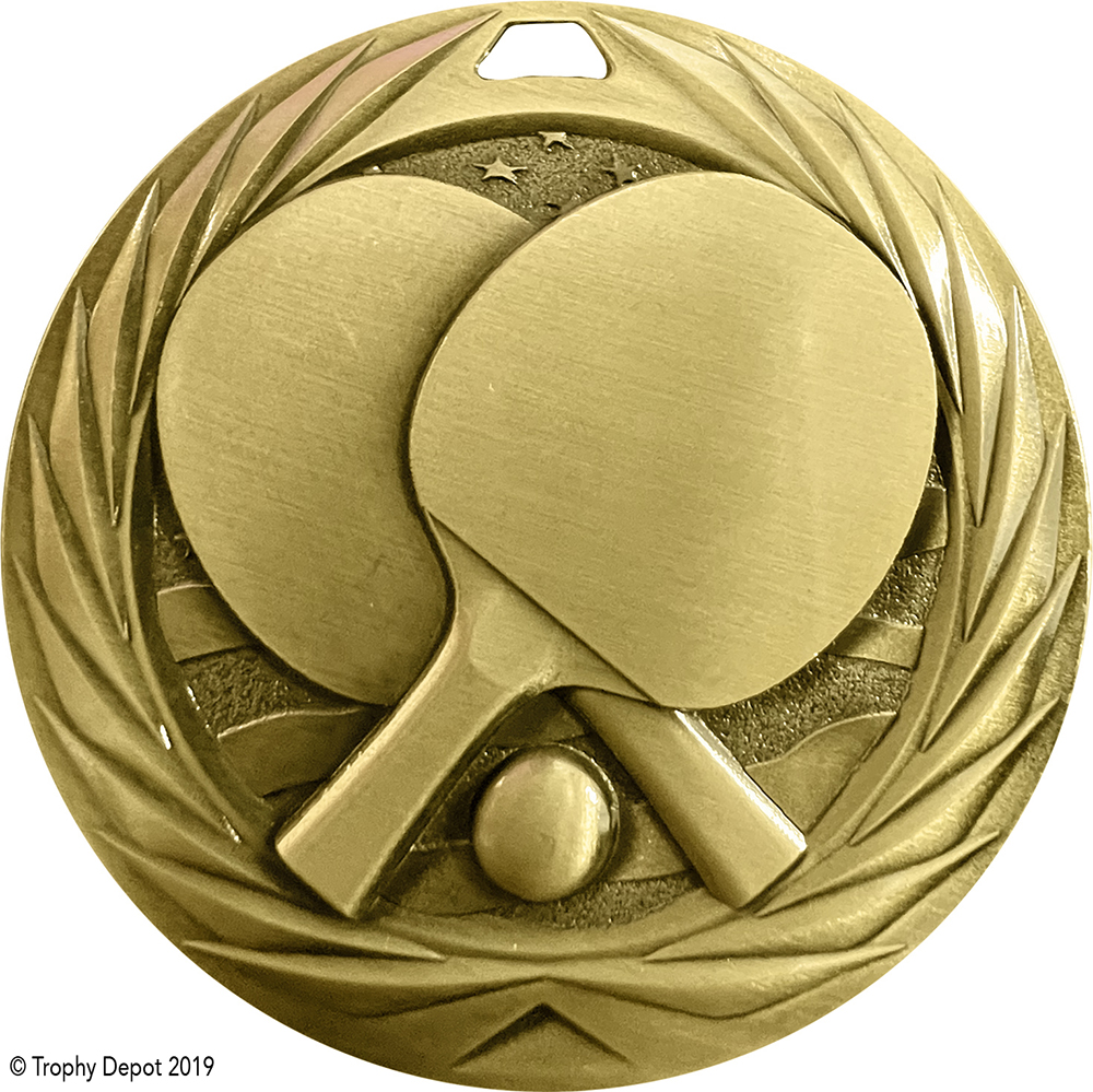 Table Tennis 1.75 inch Blade 3D Diecast Medal