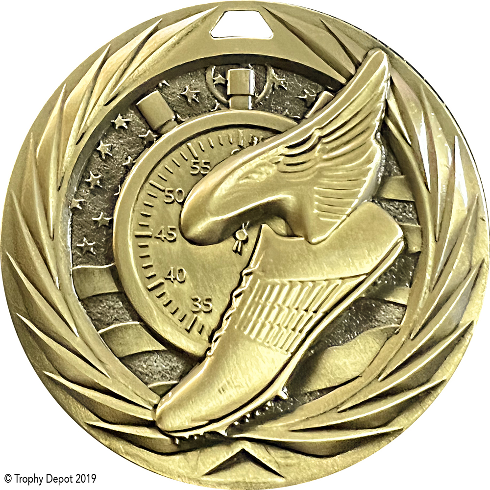 Track 1.75 inch Blade 3D Diecast Medal