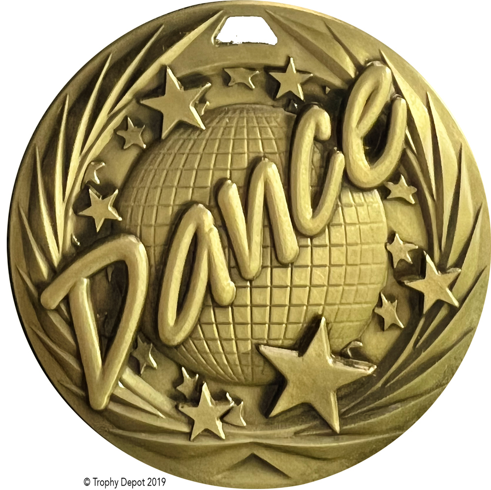 Dance 1.75 inch Blade 3D Diecast Medal