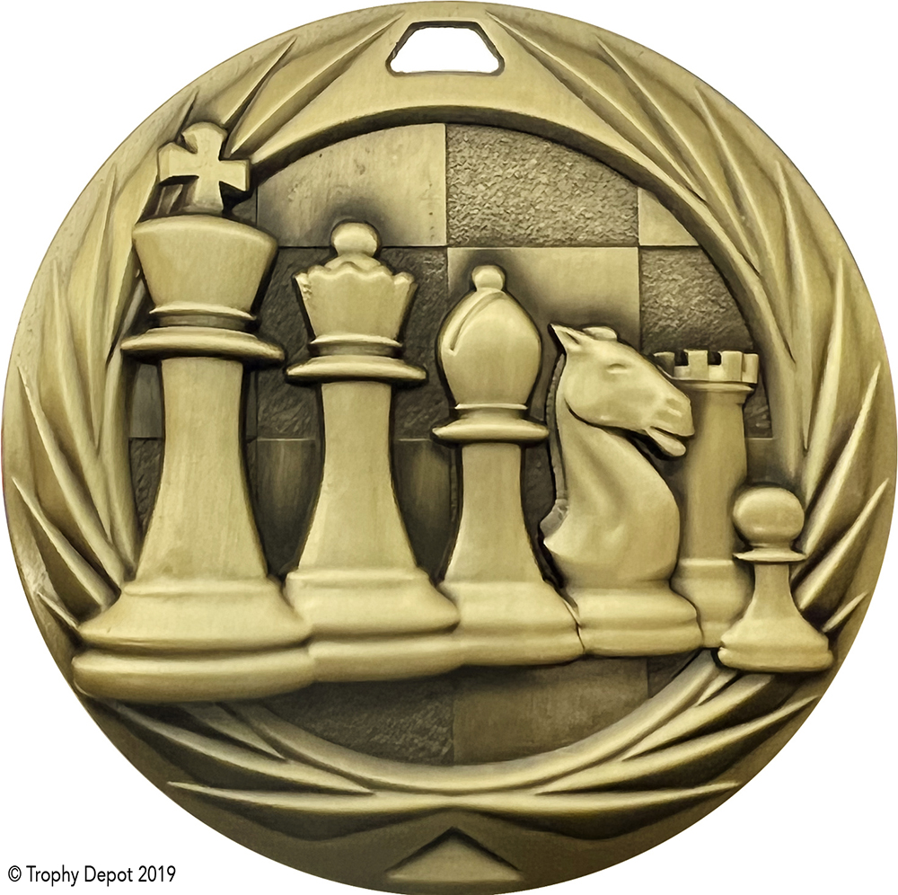 Chess 2.75 inch Blade 3D Diecast Medal