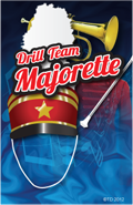 Music- Drill Team Majorette Plaque Insert
