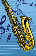 Music- Saxophone Plaque Insert