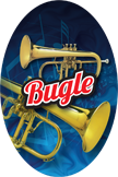 Music- Bugle Oval Insert