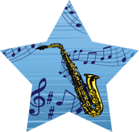 Music- Saxophone Star Insert