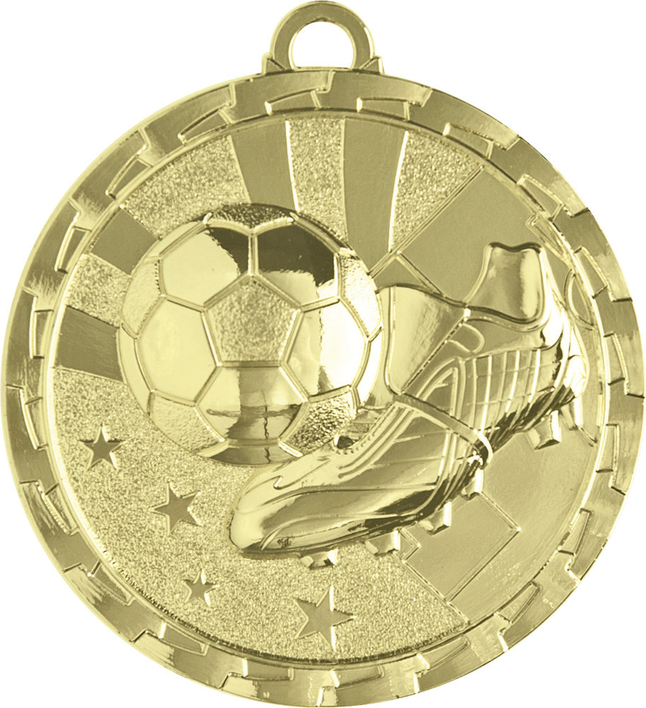 Soccer Bright Ray Medals 