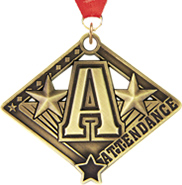 Attendance Diamond Star Medal
