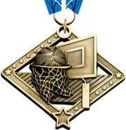 Basketball Diamond Star Medal