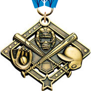 Baseball Diamond Star Medal