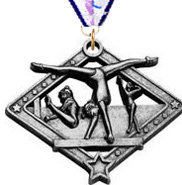 Gymnastics Female Diamond Star Medal - Silver
