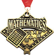 Math Diamond Star Medal