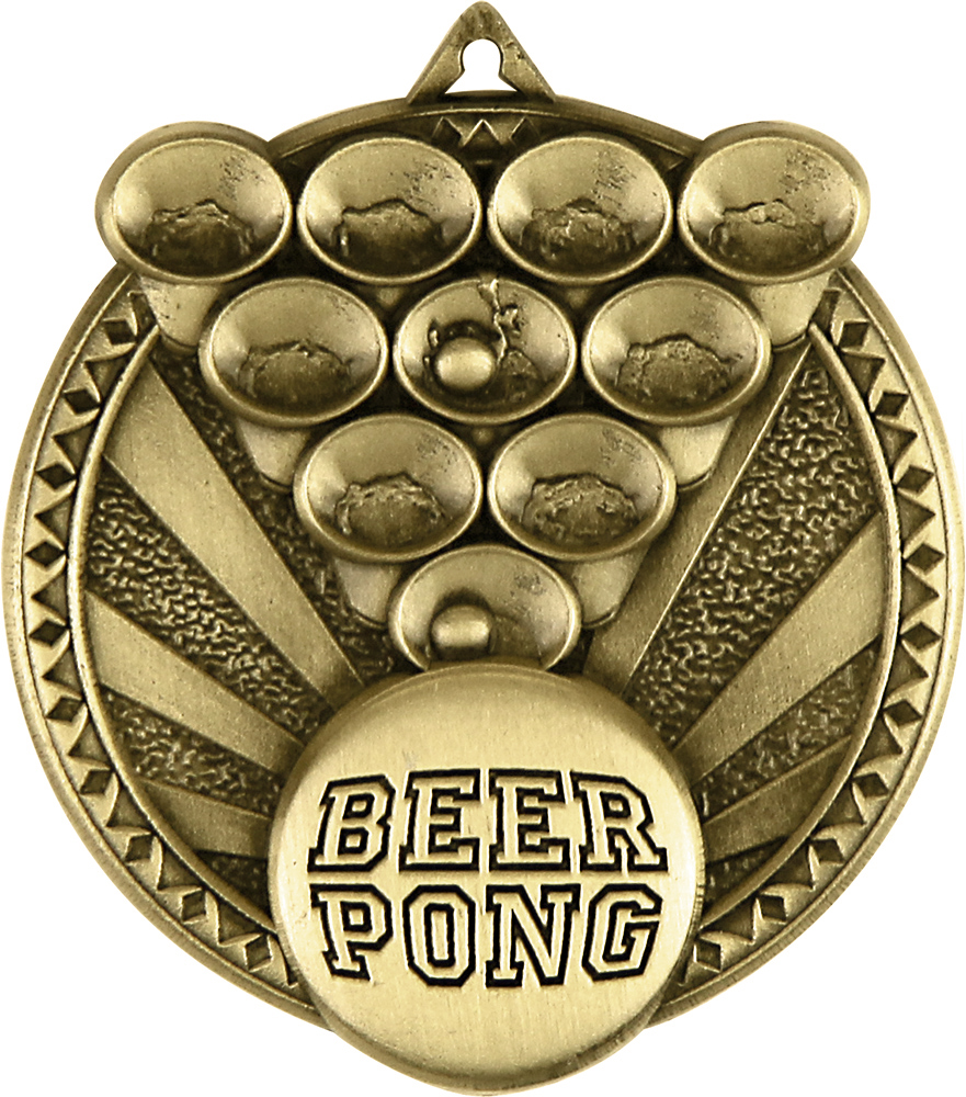 Beer Pong Ultra-Impact 3-D Medal